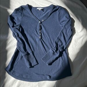 Navy Blue V-Neck Sweater